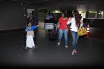 Tanuja, Tanisha Mukherjee snapped at the international airport in Mumbai on 4th July 2015